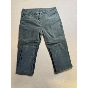 J.McLaughlin Corduroy Pants‎ Olive Green Casual Everyday Comfort Size 4